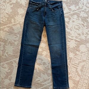 Hollister Men's Slim Straight Jeans in Dark Blue